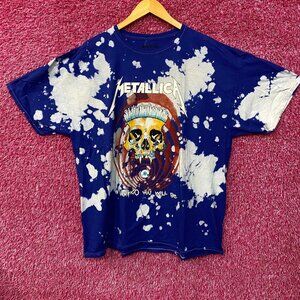 Metallica Vertigo You Will Be Rock Bleach Tie Dye T-Shirt XL